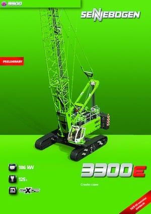 Grues à chenilles - flèche treillis Sennebogen 3300