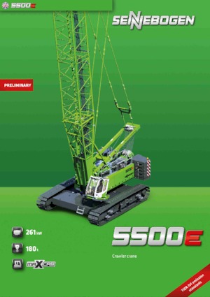 Grues à chenilles - flèche treillis Sennebogen 5500