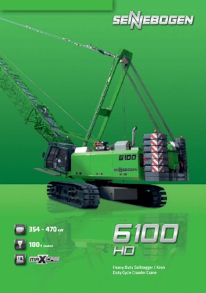 Grues à chenilles - flèche treillis Sennebogen 6100 HD