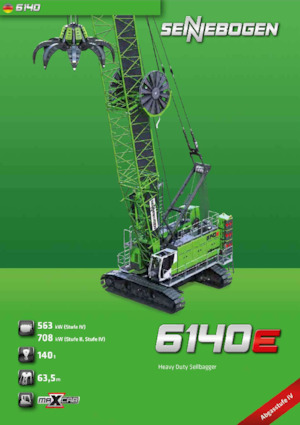 Grues à chenilles - flèche treillis Sennebogen 6140E