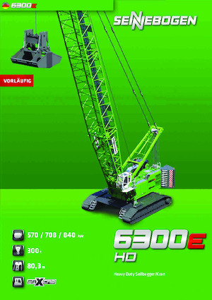 Grues à chenilles - flèche treillis Sennebogen 6300E