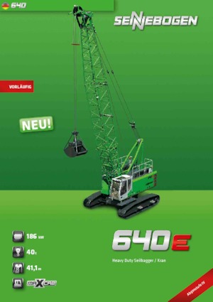 Grues à chenilles - flèche treillis Sennebogen 640 HD