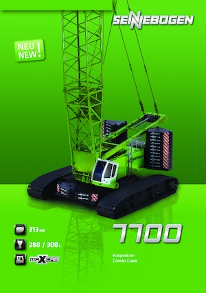 Grues à chenilles - flèche treillis Sennebogen 7700