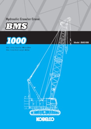 Grues à chenilles - flèche treillis Kobelco BMS1000