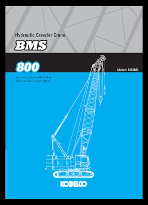 Grues à chenilles - flèche treillis Kobelco BMS800