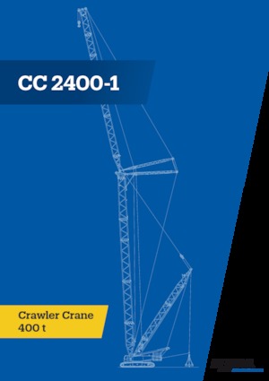 Grues à chenilles - flèche treillis Demag CC 2400-1