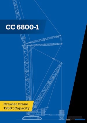 Grues à chenilles - flèche treillis Demag CC 6800-1