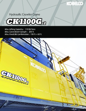 Grues à chenilles - flèche treillis Kobelco CK1100G-2