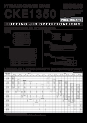 Grues à chenilles - flèche treillis Kobelco CKE 1350