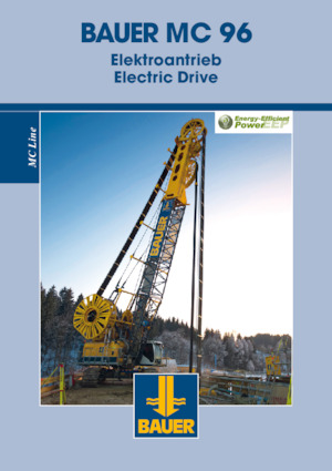 Grues à chenilles - flèche treillis BAUER Group eMC 96