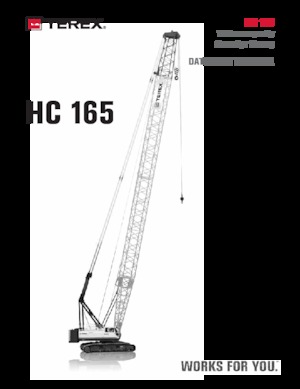 Grues à chenilles - flèche treillis TEREX CRANES HC 165