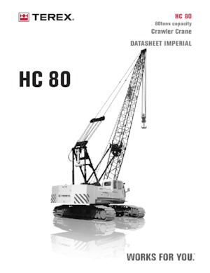 Grues à chenilles - flèche treillis TEREX CRANES HC 80