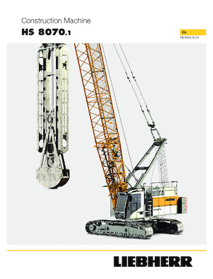 Grues à chenilles - flèche treillis Liebherr HS 8070.1