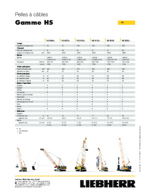 Grues à chenilles - flèche treillis Liebherr HS 8100.1 