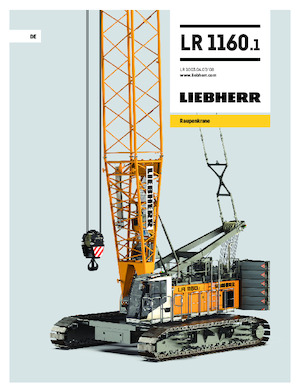 Grues à chenilles - flèche treillis Liebherr LR 1160.1