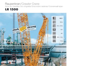 Grues à chenilles - flèche treillis Liebherr LR 1500