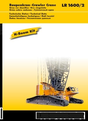 Grues à chenilles - flèche treillis Liebherr LR 1600/2