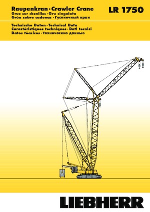 Grues à chenilles - flèche treillis Liebherr LR 1750