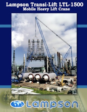 Grues à chenilles - flèche treillis Lampson LTL-1500