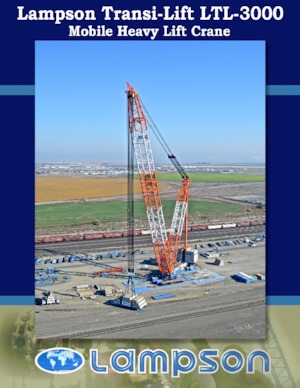 Grues à chenilles - flèche treillis Lampson LTL-3000