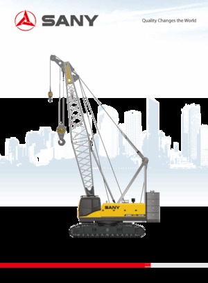 Grues à chenilles - flèche treillis Sany SCC1000E
