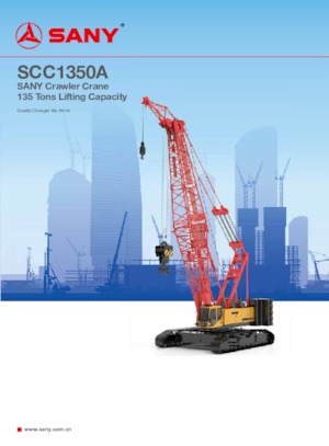 Grues à chenilles - flèche treillis Sany SCC1350A