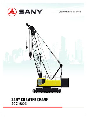 Grues à chenilles - flèche treillis Sany SCC1500E