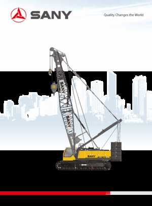 Grues à chenilles - flèche treillis Sany SCC1800