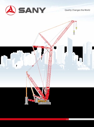 Grues à chenilles - flèche treillis Sany SCC5000A