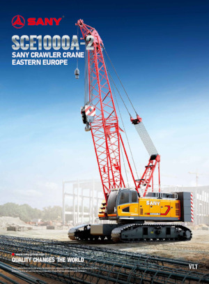 Grues à chenilles - flèche treillis Sany SCE1000A-2