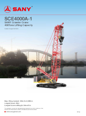 Grues à chenilles - flèche treillis Sany SCE4000A-1