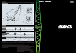 Grues à chenilles - flèche treillis Hitachi Sumitomo SCX1000A-3