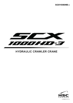 Grues à chenilles - flèche treillis Hitachi Sumitomo SCX1000HD-3
