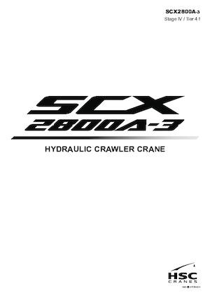 Grues à chenilles - flèche treillis Hitachi Sumitomo SCX2800A-3