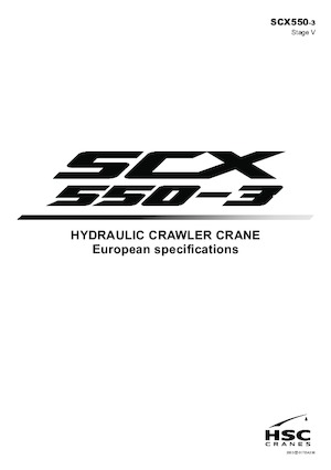 Grues à chenilles - flèche treillis Hitachi Sumitomo SCX550-3