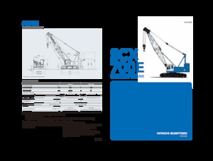 Grues à chenilles - flèche treillis Hitachi Sumitomo SCX700E