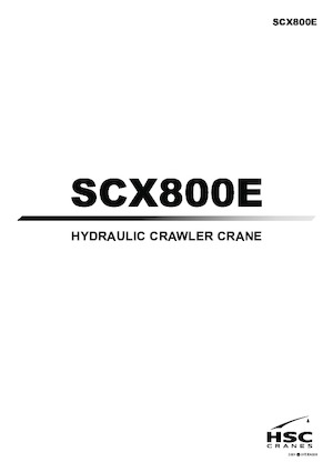 Grues à chenilles - flèche treillis Hitachi Sumitomo SCX800E