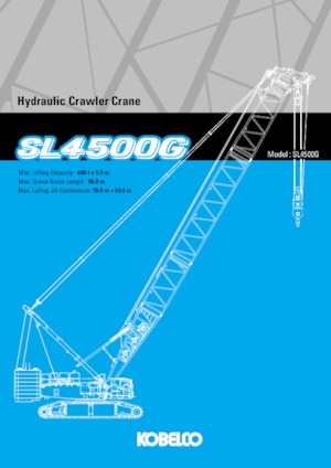 Grues à chenilles - flèche treillis Kobelco SL4500G