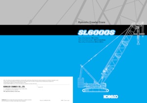 Grues à chenilles - flèche treillis Kobelco SL6000S