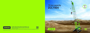 Grues à chenilles - flèche treillis Zoomlion ZCC750V