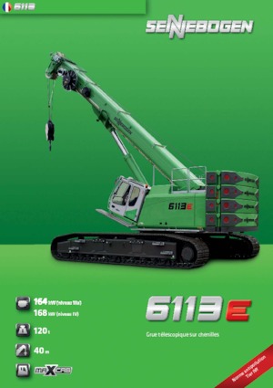 Grues à chenilles téléscopique Sennebogen 6113 R