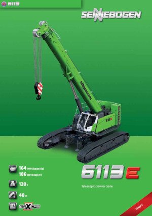 Grues à chenilles téléscopique Sennebogen 6113E