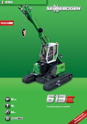 Grues à chenilles téléscopique Sennebogen 613 R