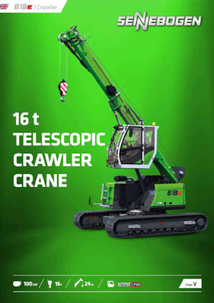 Grues à chenilles téléscopique Sennebogen 613E