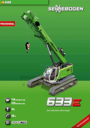 Grues à chenilles téléscopique Sennebogen 633E
