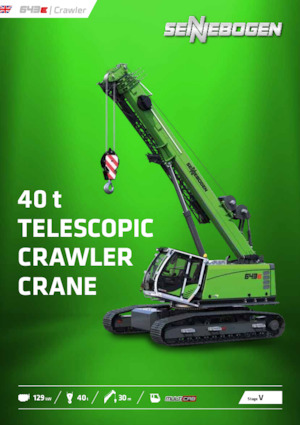 Grues à chenilles téléscopique Sennebogen 643E