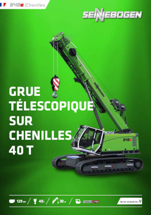 Grues à chenilles téléscopique Sennebogen 643E