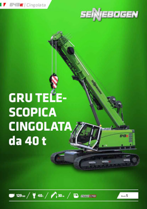 Grues à chenilles téléscopique Sennebogen 643E