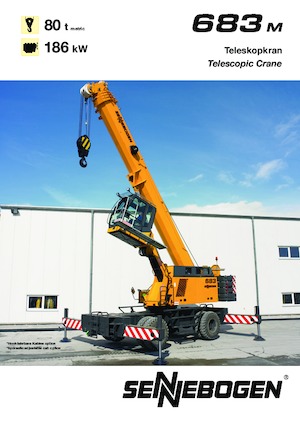 Grues à chenilles téléscopique Sennebogen 683 R
