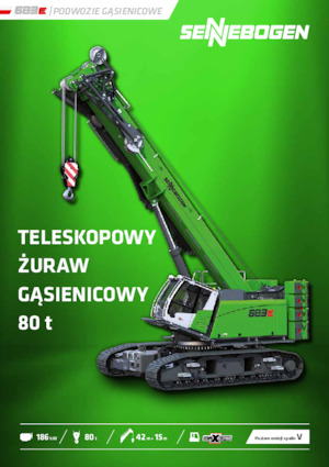 Grues à chenilles téléscopique Sennebogen 683E